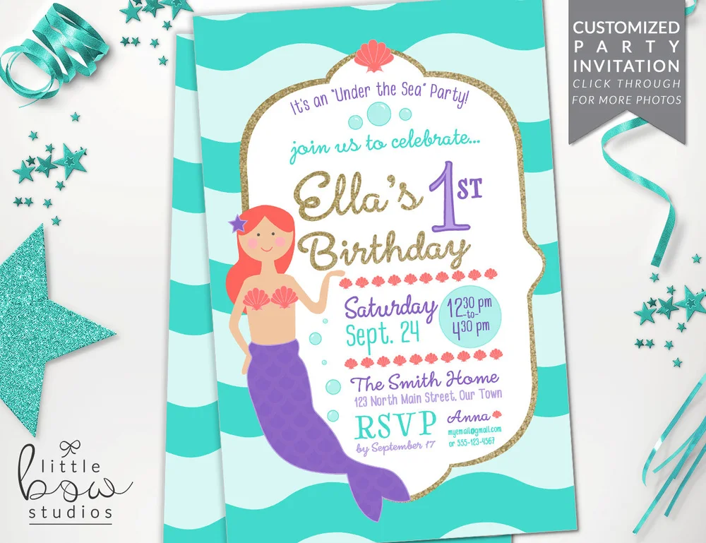 EDITABLE Pirate /& Mermaid DELUXE D.I.Y Party printables Instant Download NEW Under Sea Adventure party set Just Add Words!