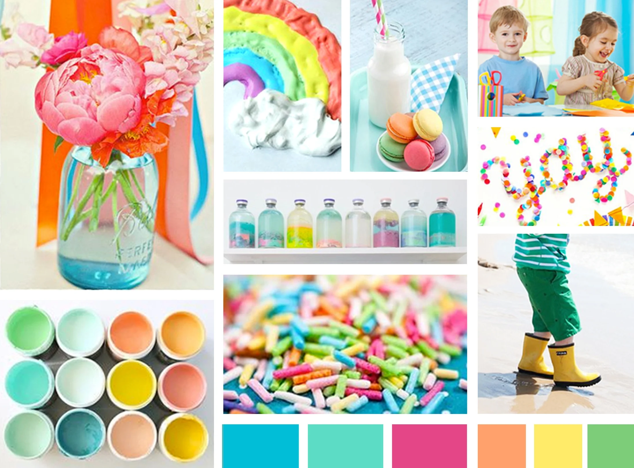 A mood board is one of the first steps in our creative process. Read more about our process here .