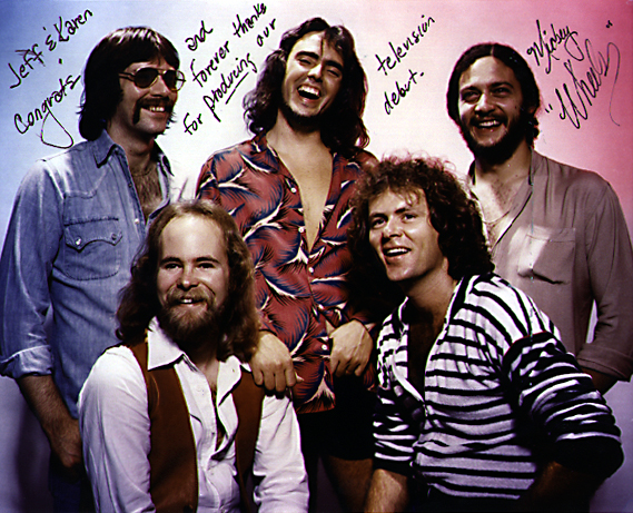 Mike Baney (left front) Mickey Foellger (right front) Mike Wheeler (left back) Steve Lester (did not appear on show) Jeff Seeman (right back)