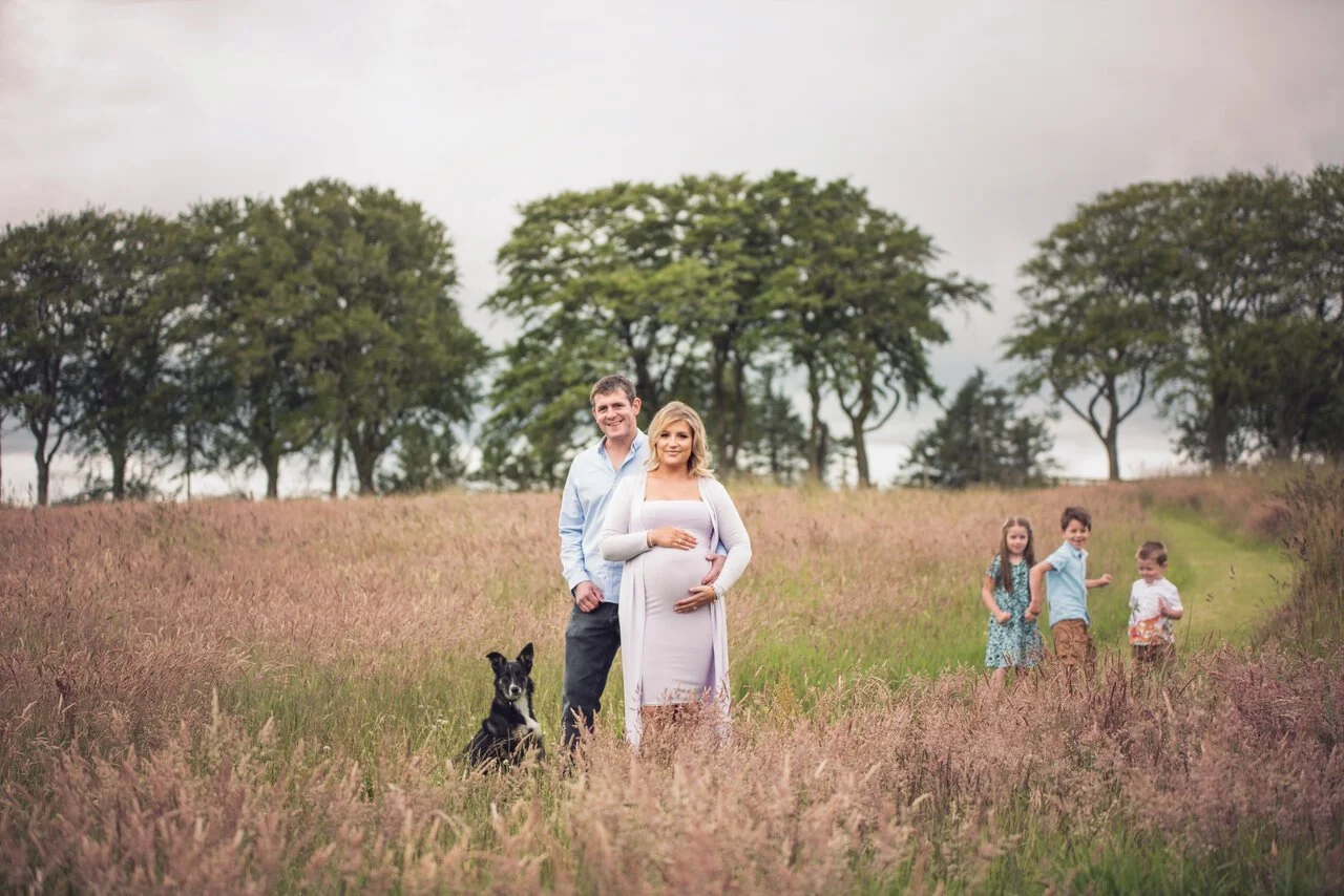 Kids enjoy exploring our outdoor photo studio here at Kingswells Aberdeen