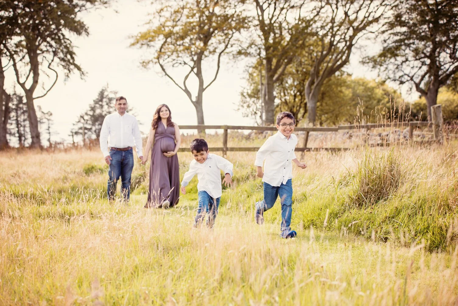 Family pregnancy Photoshoot at Kingshill Studios
