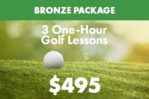Three One Hour Golf Lessons