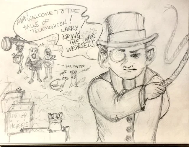 Pocket dimension filled with weasels and evil gnome.