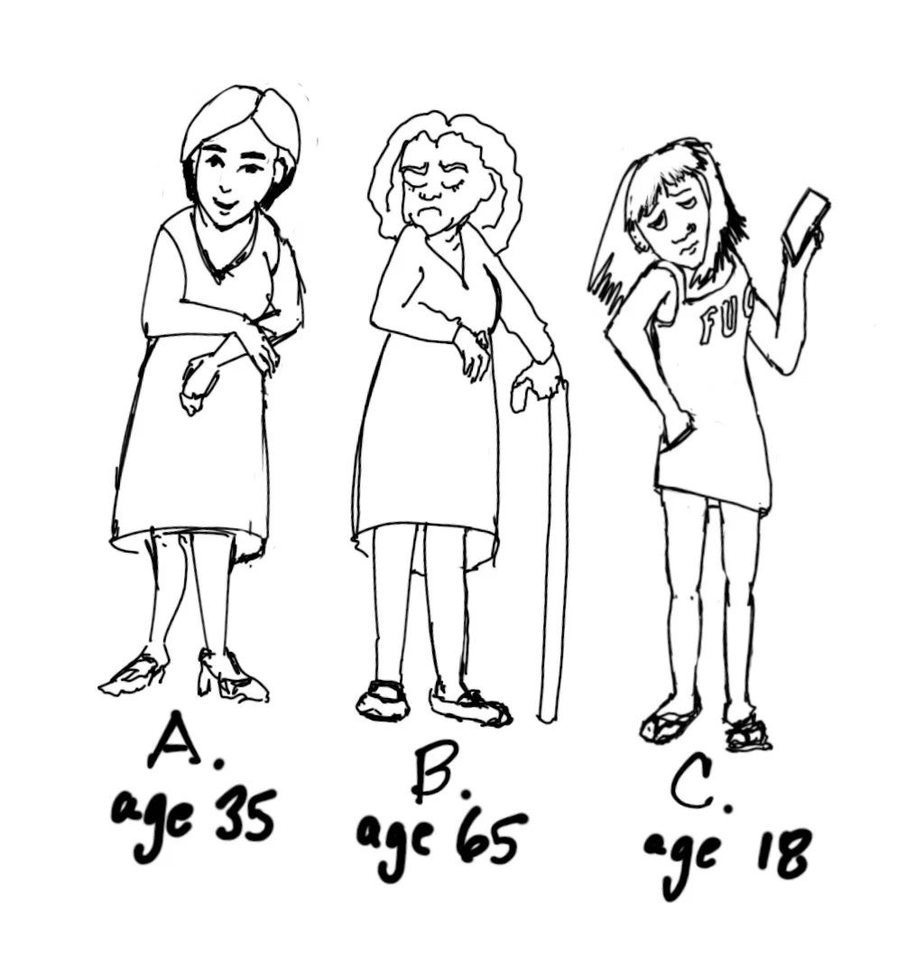 Three patients for some case studies: Question: Which one has the most pain?