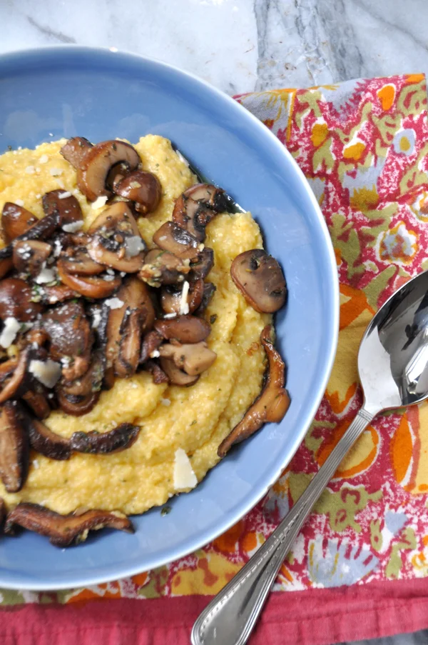 Herbed Mushrooms and Polenta — Amanda Frederickson