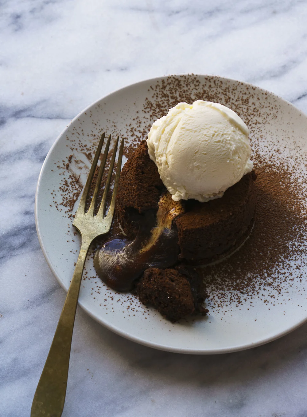 Molten Chocolate Cake with Peanut Butter — Amanda Frederickson