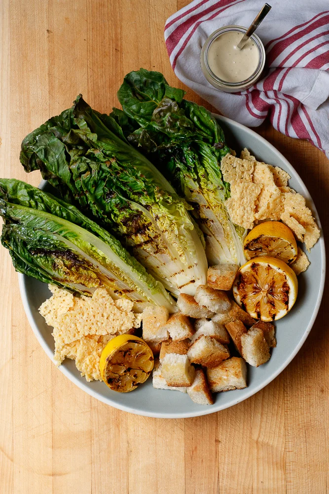 Grilled Romaine Caesar Salad