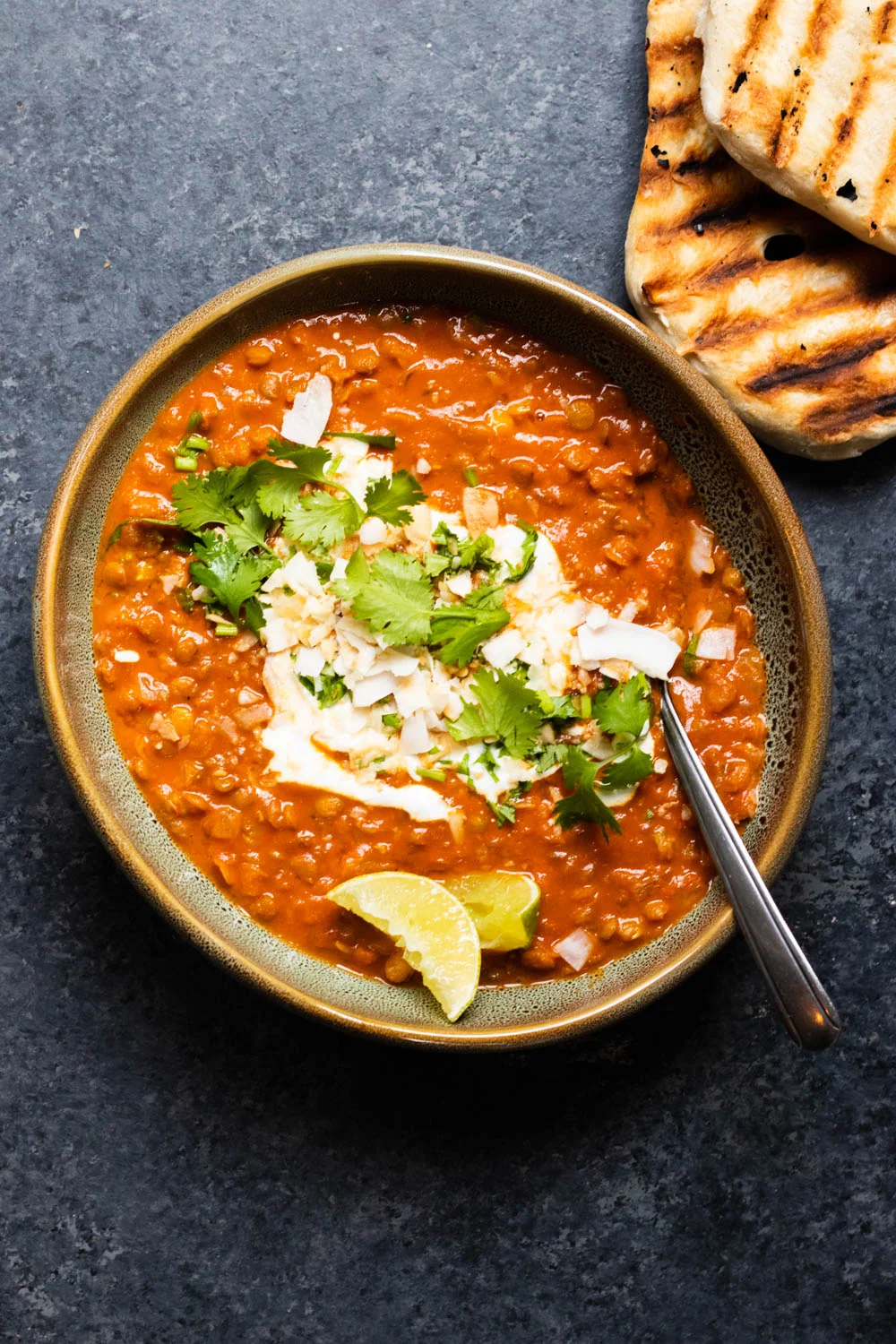 Curried Lentil, Tomato, and Coconut Soup