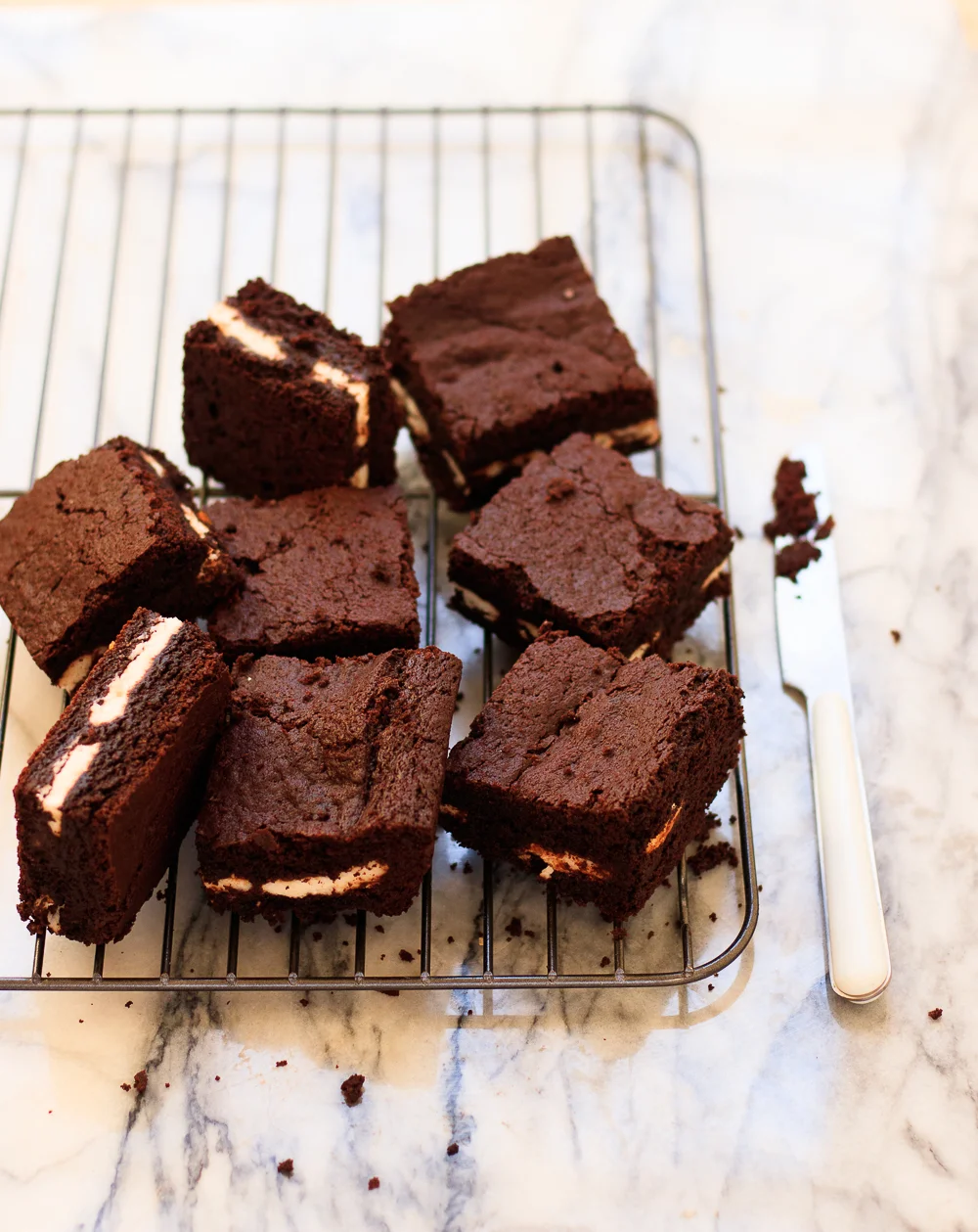 Peppermint Patty Stuffed Brownies — Amanda Frederickson