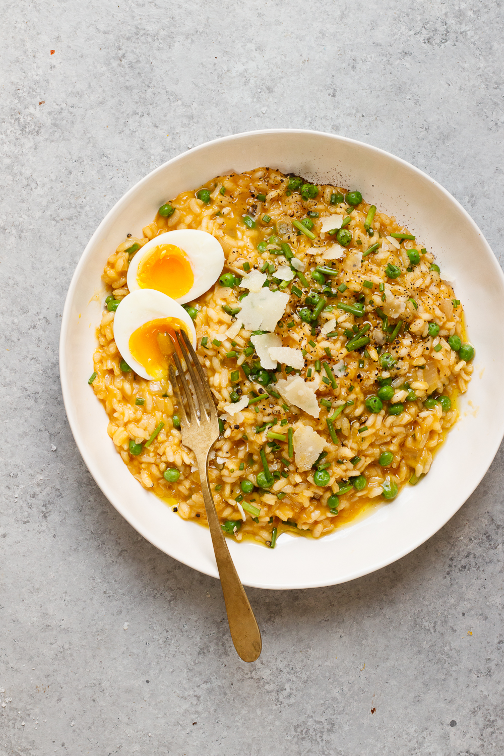 Risotto with Green Peas, Herbs, and a 6 Minute Egg — Amanda Frederickson