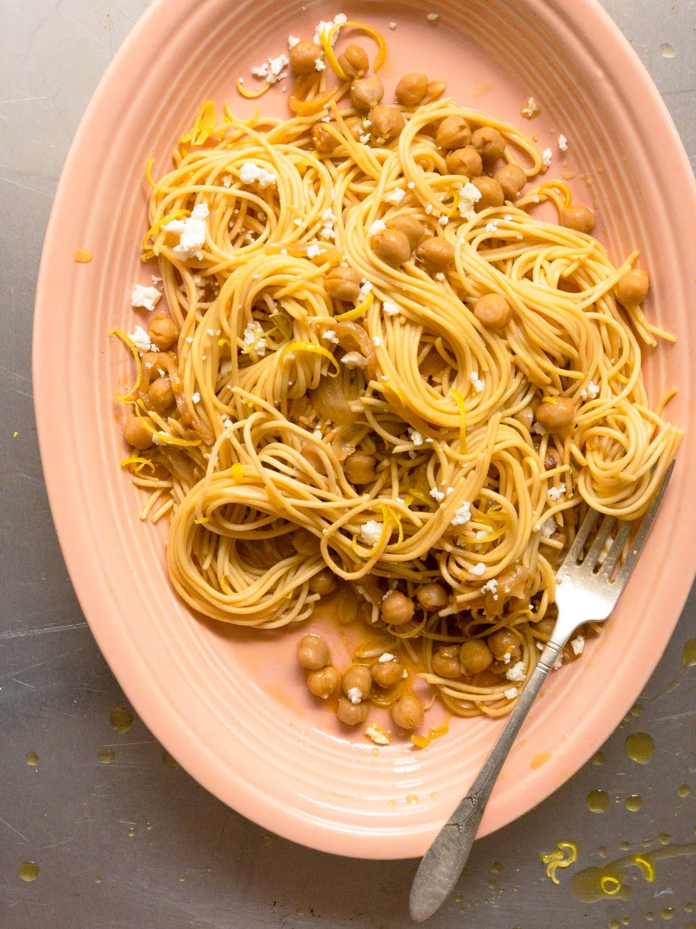 Lemony Pasta with Chickpeas 