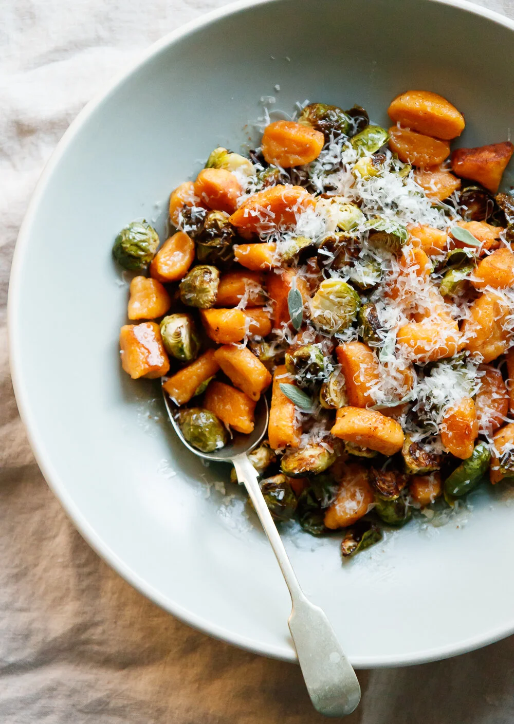 Sweet Potato Gnocchi with Brussels Sprouts and Sage Brown Butter 
