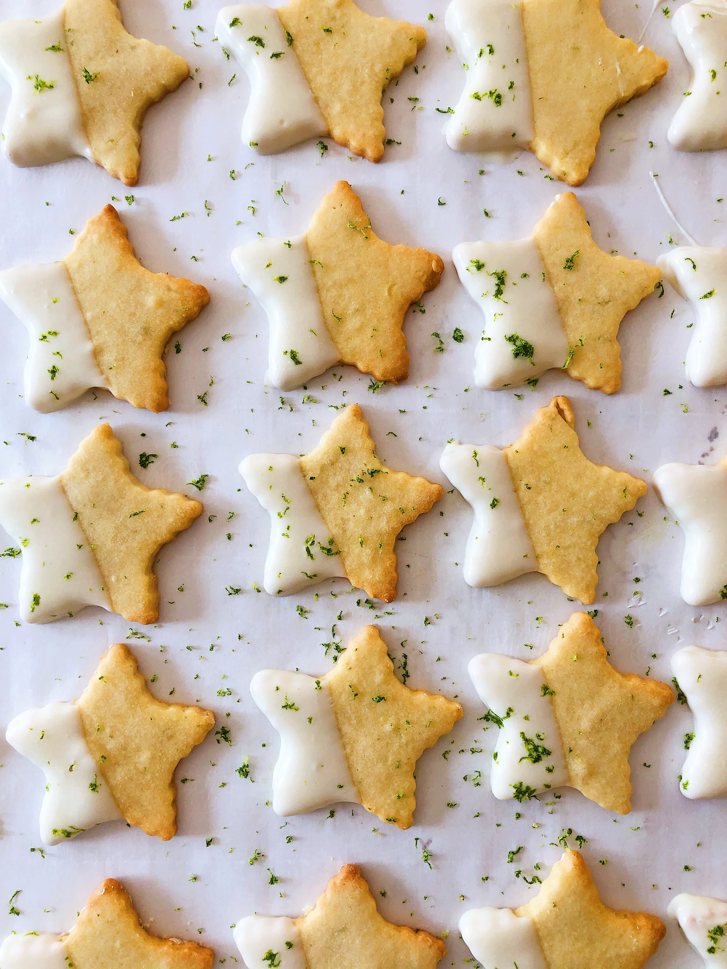 Key Lime Shortbread with White Chocolate 