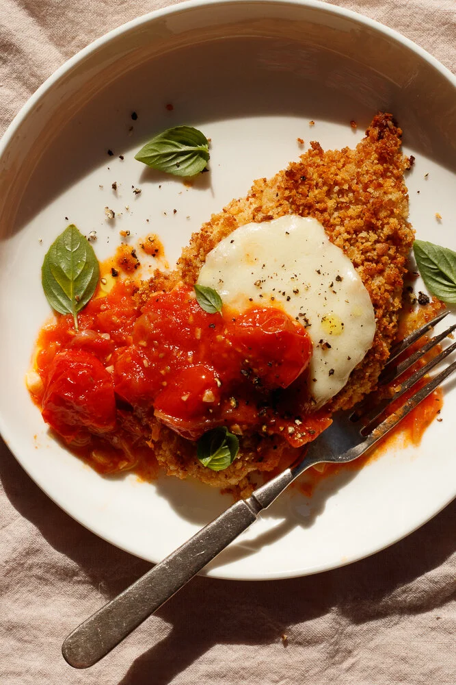 Weeknight Crispy Chicken Parmesan