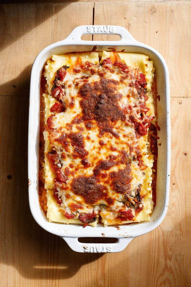 Lasagna Roll Ups with Ricotta and Kale