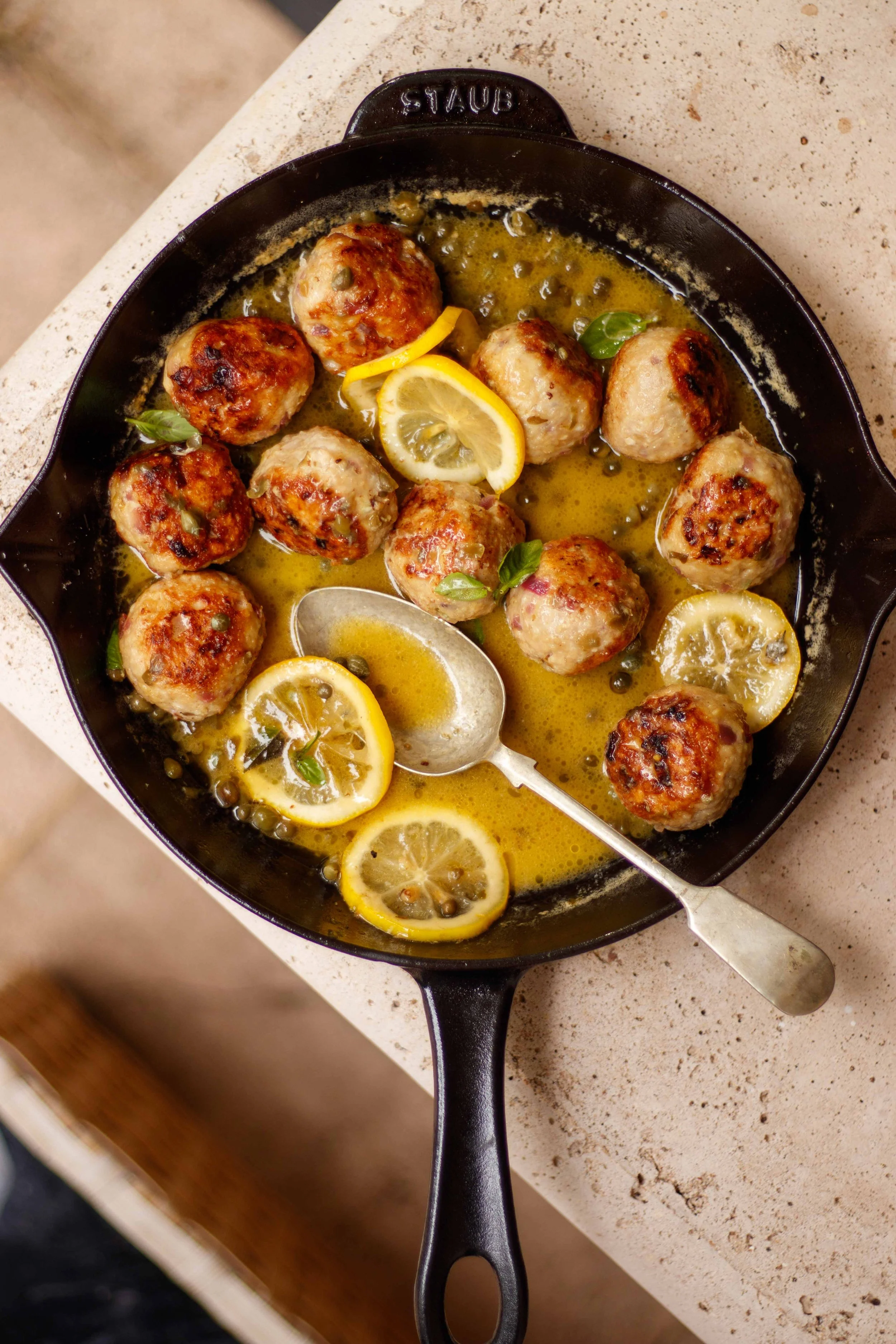 Chicken Picatta Meatballs 