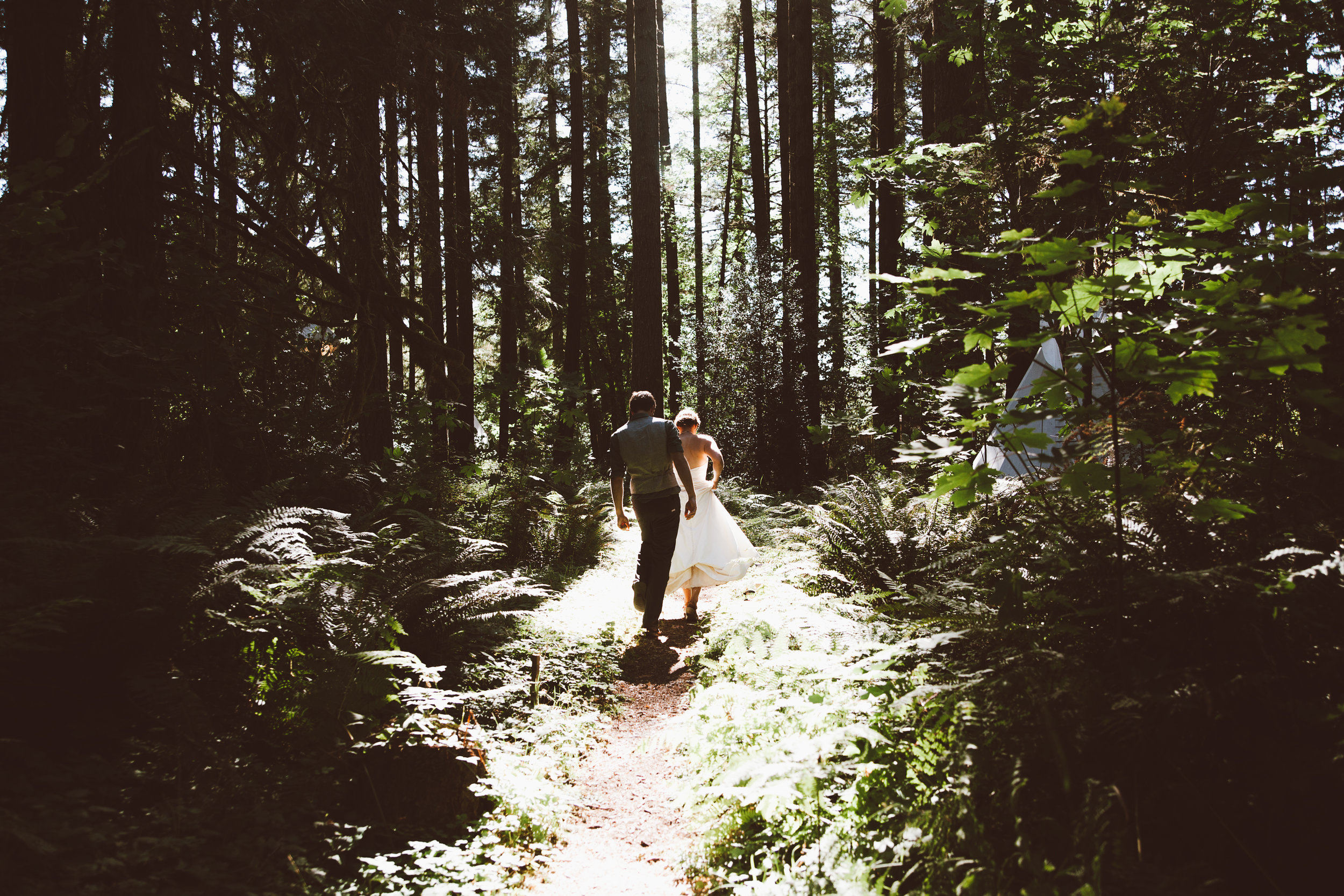 Portland Oregon forest wedding 