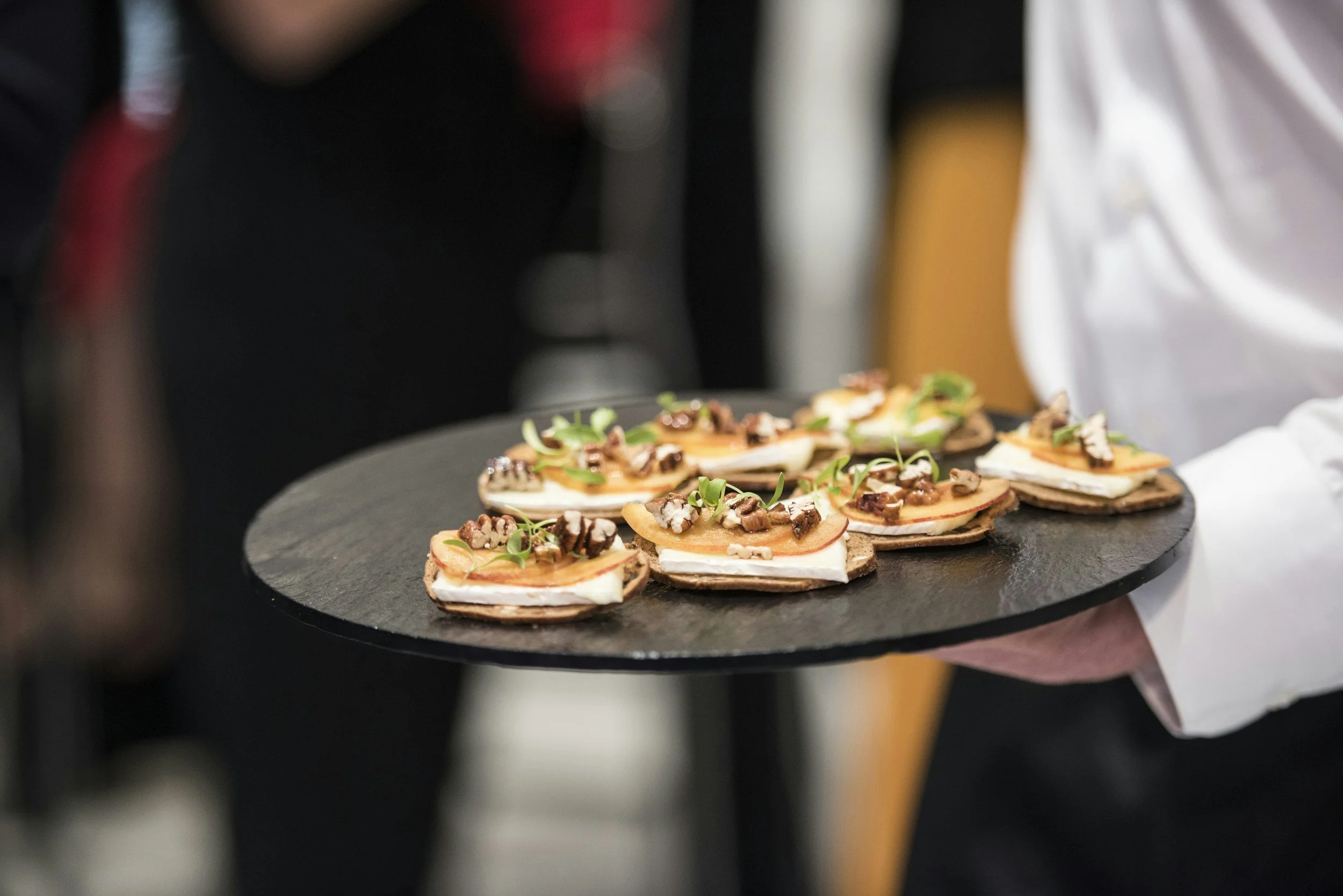 tray of food from Williston catering company
