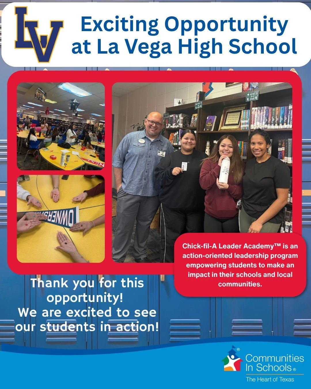 Site Coordinator, Ms. Gracemarie, has worked so hard for this partnership and we can't wait to see these students in action! 

@cfabellmead Leader Academy kickoff was fun, and it's just beginning. @lavegapirates  high school students are just getting