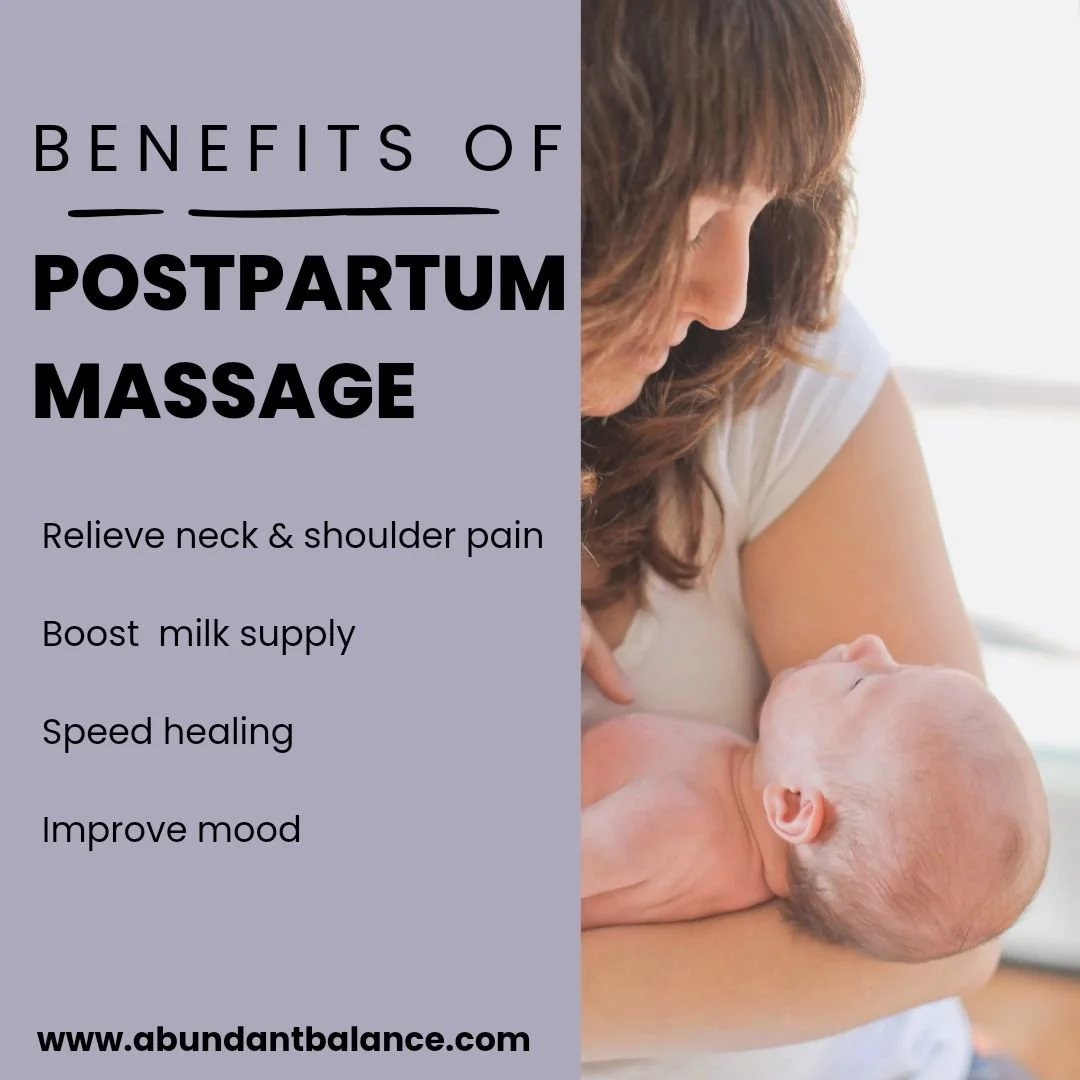 I think postpartum massage is the most valuable service I offer. Mama needs someone to comfort her in this time. 

Birth is a major athletic event. 

Do you get a massage right after you run a marathon? 

Postpartum massage can help to bring your bod