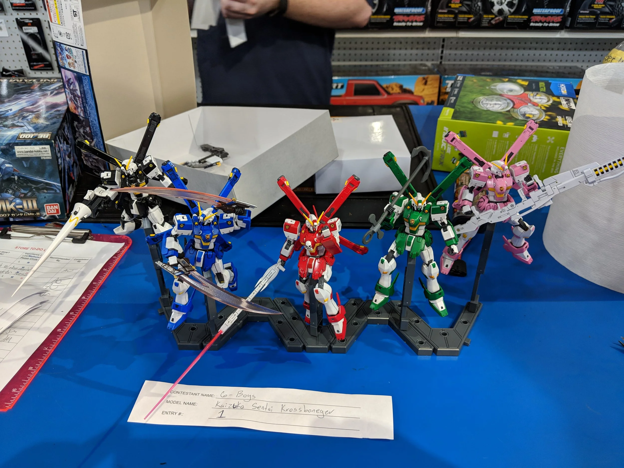 This entry was done by 3 guys. The pink one is my favorite!
