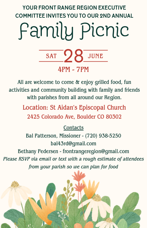 2nd Annual Front Range Region Family Picnic