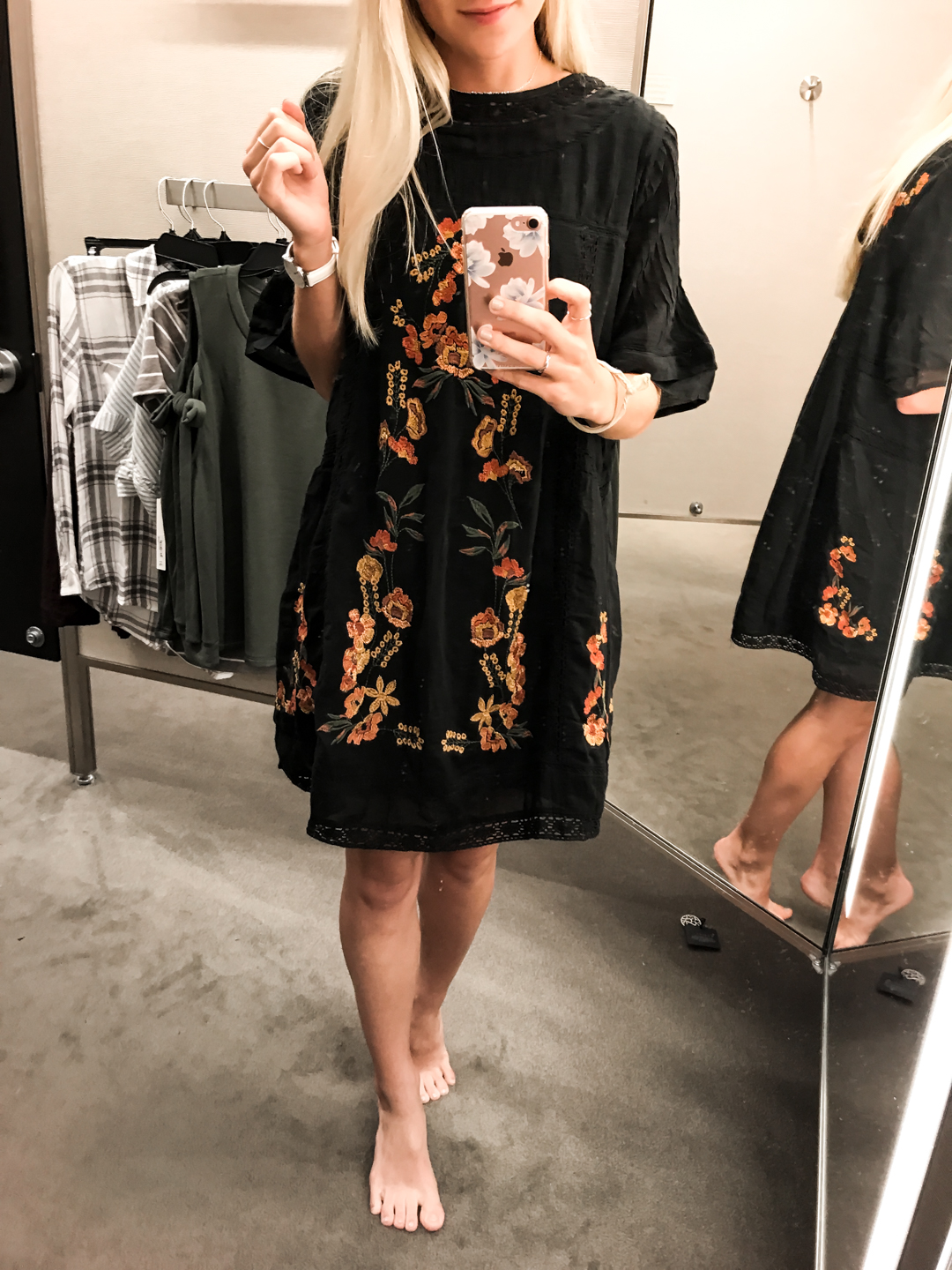 Embroidered  Dress - XS