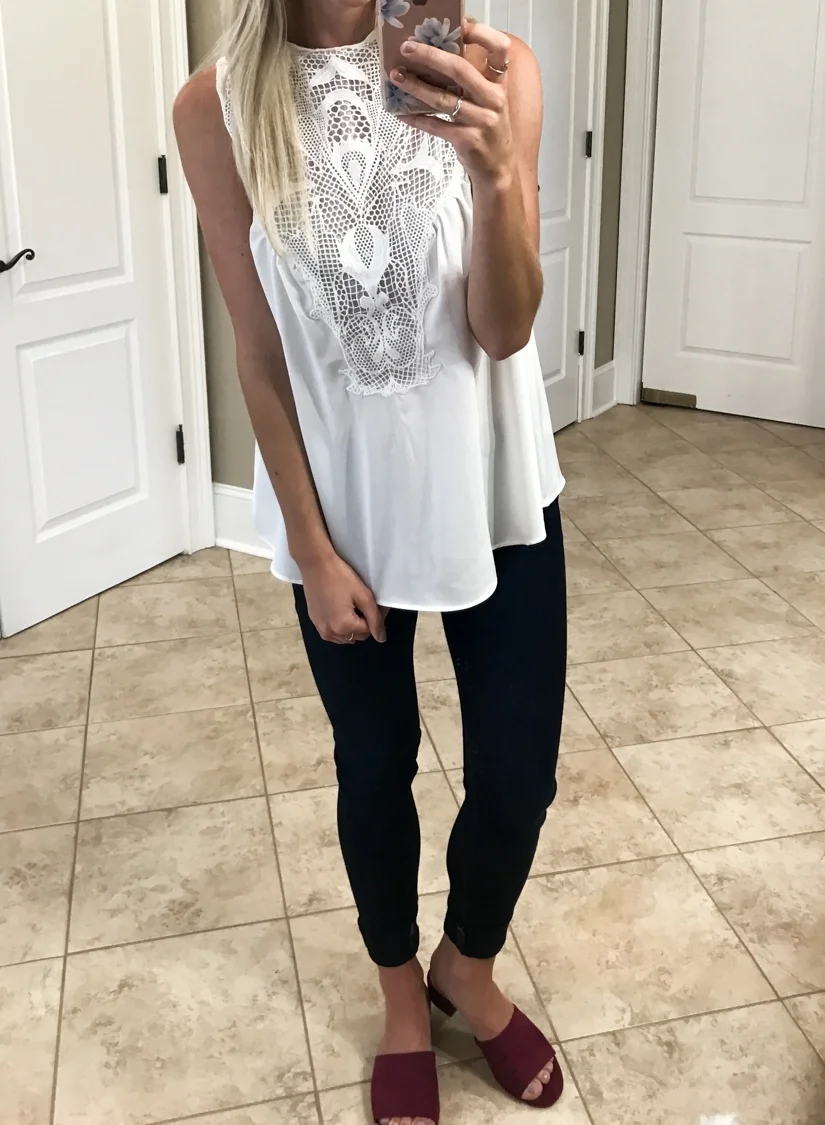 Lace Tank - Small