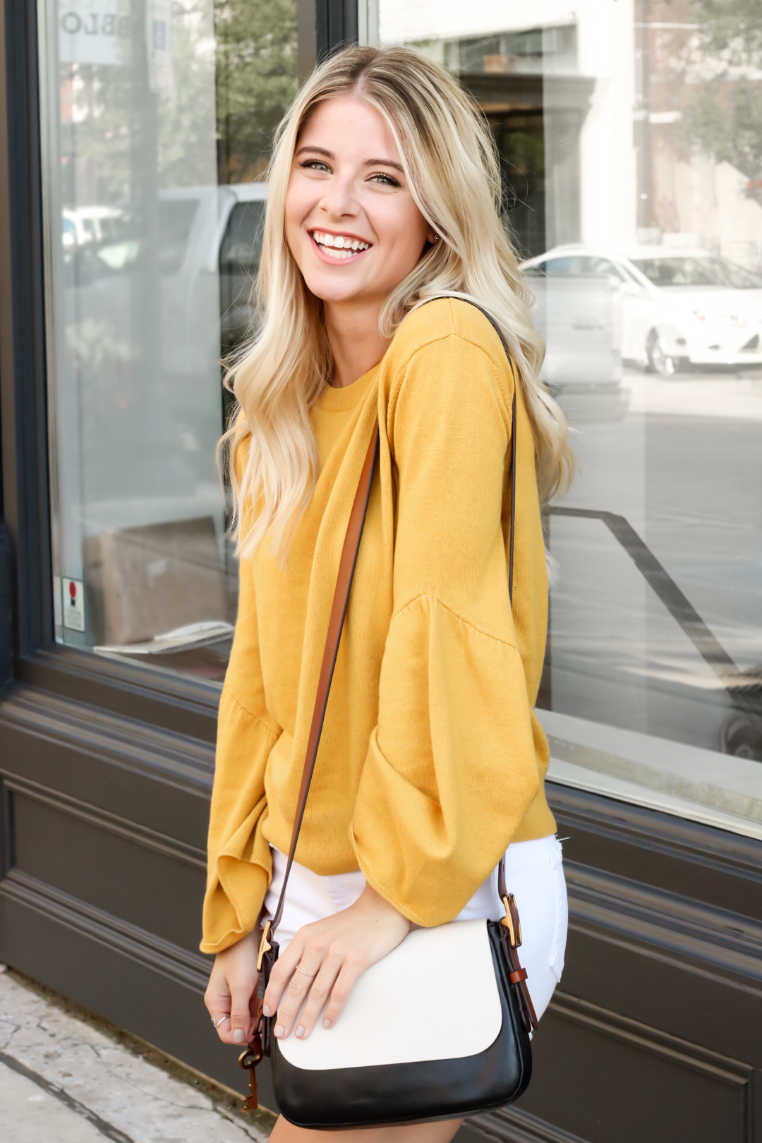 Nordstrom Leith Yellow Bell Sleeve Sweater_-3.jpg