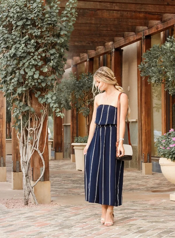 Urban Outfitters Striped Navy Blue Jumper.jpg