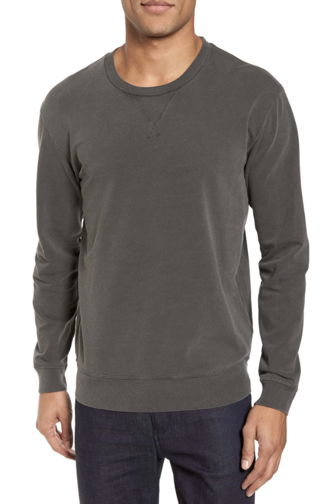 Slim Fit Crewneck Sweatshirt - I love the slim fit of this + it comes in three colors!