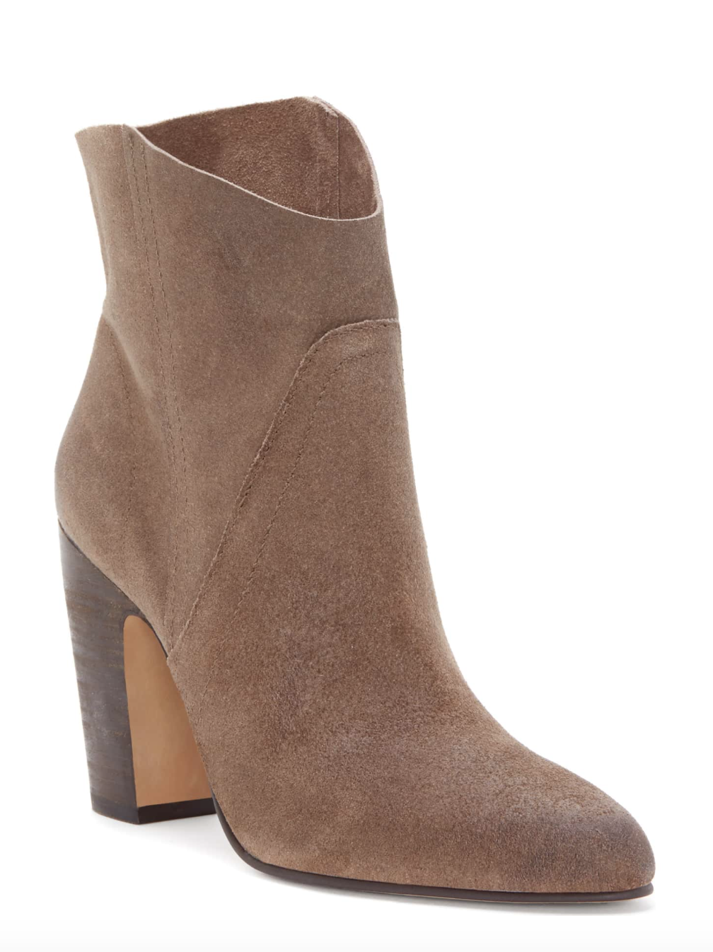 Vince Camuto Western Bootie - The style is so flattering and elongates your legs! Comes in several colors & 50% off!