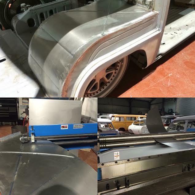 VW T2 wheel tub fabrication