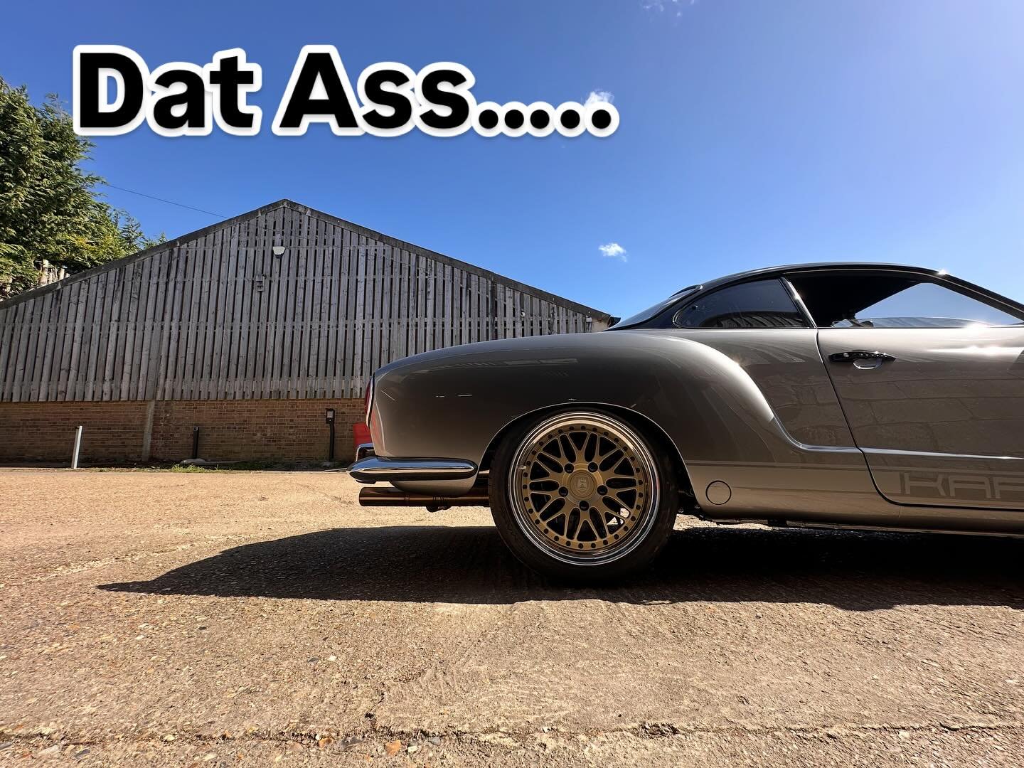 Is there a prettier car than a Karmann Ghia?? This one&rsquo;s over 300bhp too 😍 #ccr #ccruk #classiccar #aircooled #classicvw #flat4 #flat4nation #porschekiller #classicporsche #volksworldshow #germanlook #turbo #boosted #classicvolkswagen #karmann