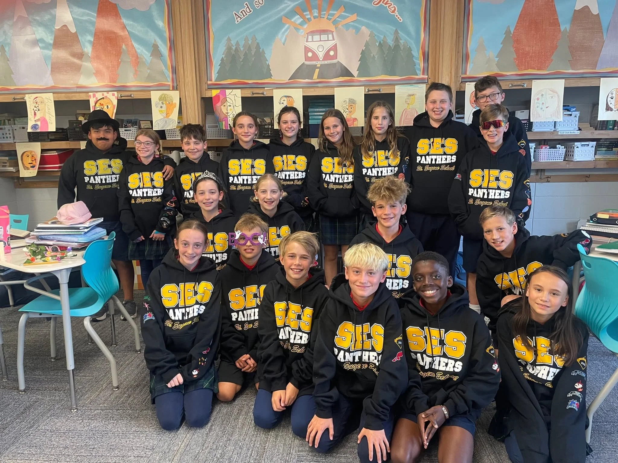 Yesterday we wrapped up crazy accessory day by presenting the sixth grade class with their middle school sweatshirts.  Sixth graders, now we OFFICIALLY welcome you to middle school! 👏🏽