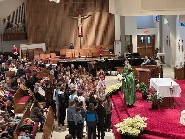 We had a blessing of all of the St. Eugene students - past and present - who attended Mass prior to our Open House.  Thank you to all who attended!