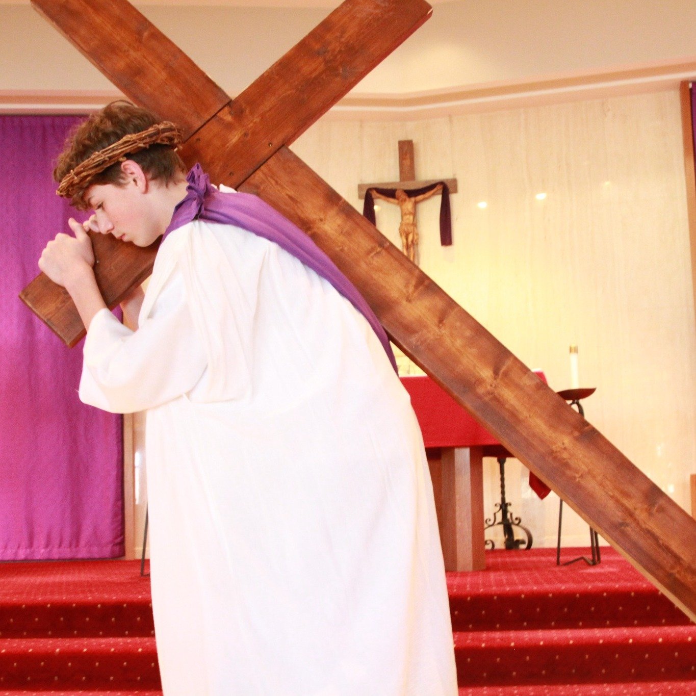 Please join us tomorrow, March 31, at 2:00 pm and 6:30 pm for our Living Stations of the Cross, prayerfully enacted by our eighth grade class. All are welcome. ✝