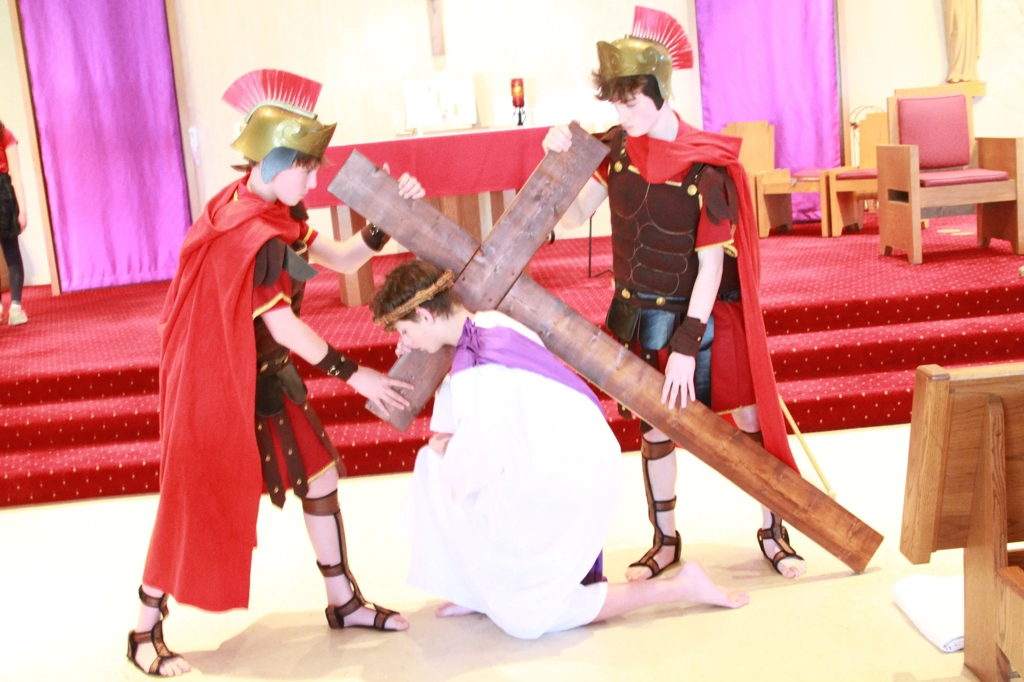 Powerful images from today's Living Stations of the Cross.

Archdiocese of Milwaukee