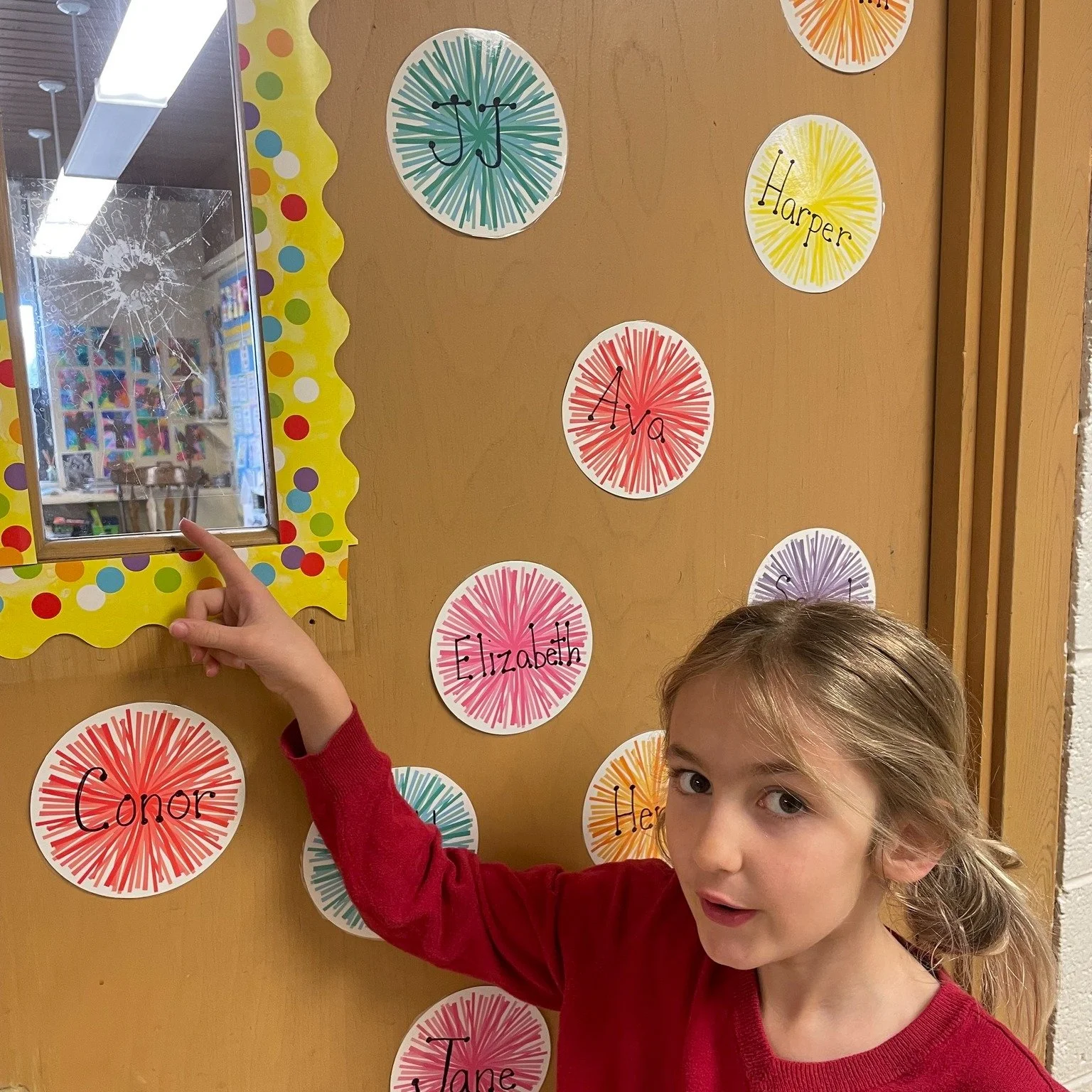 There was a dreadful accident in second grade today and the window to their classroom was broken!

Or was it????? APRIL FOOLS!!!!!! 🤣