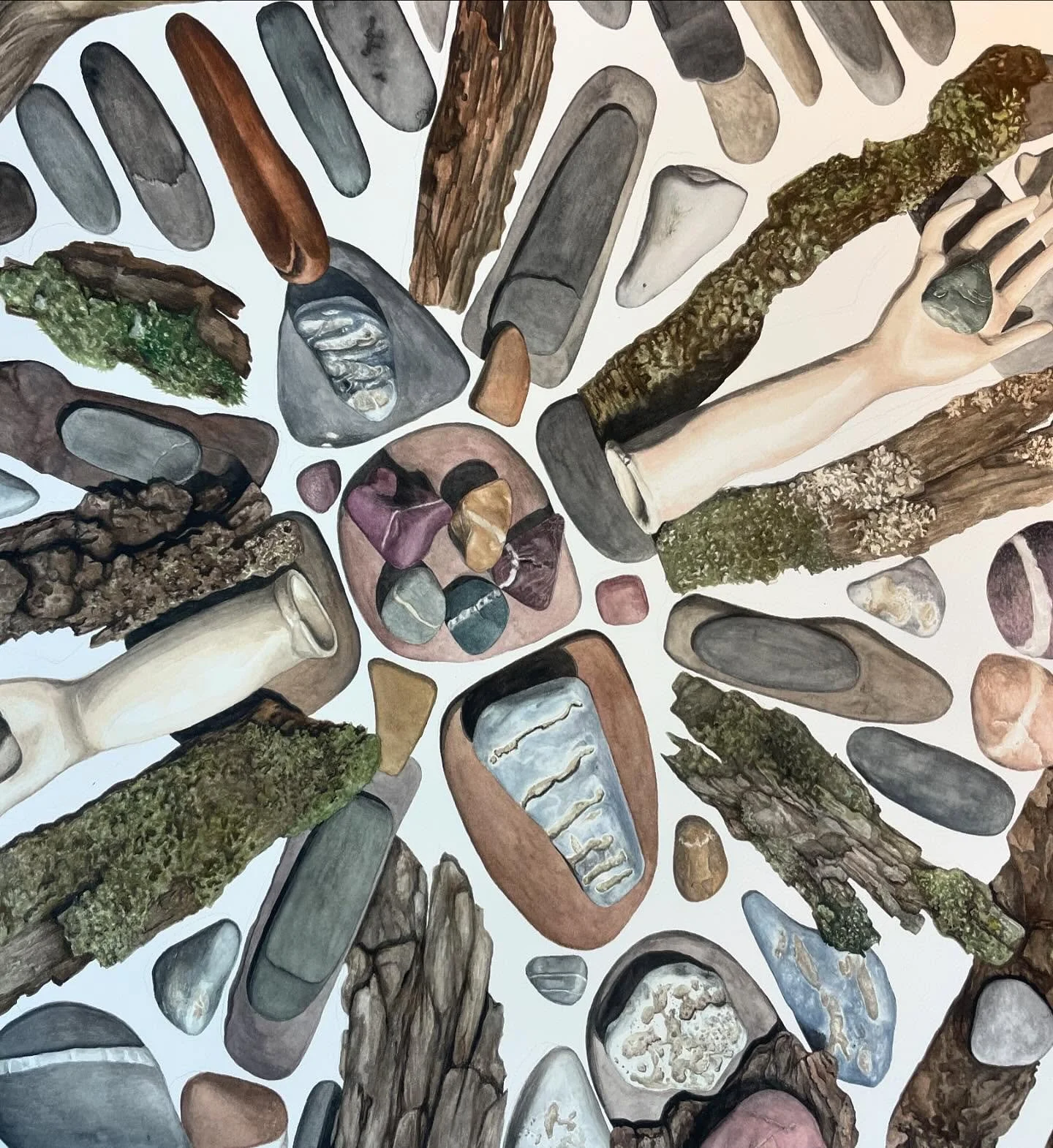 Almost ready to block in that background and ground shadows and this piece of which I&rsquo;ve spent so many enjoyable hours on will be done! (Just in time for school to start!)
.
.
.
#gansaitambi #gansaitambiwatercolor #kuretake @kuretakejapan @kure