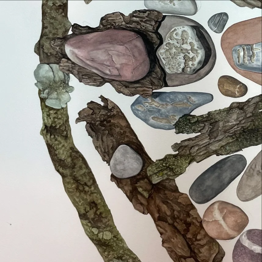 Working on my largest painting to date- already put in 40 hours of work this week (when people wonder what this teacher does all summer, this is it) and am halfway through listening to the Goldfinch, which is such great incentive to get down to the s