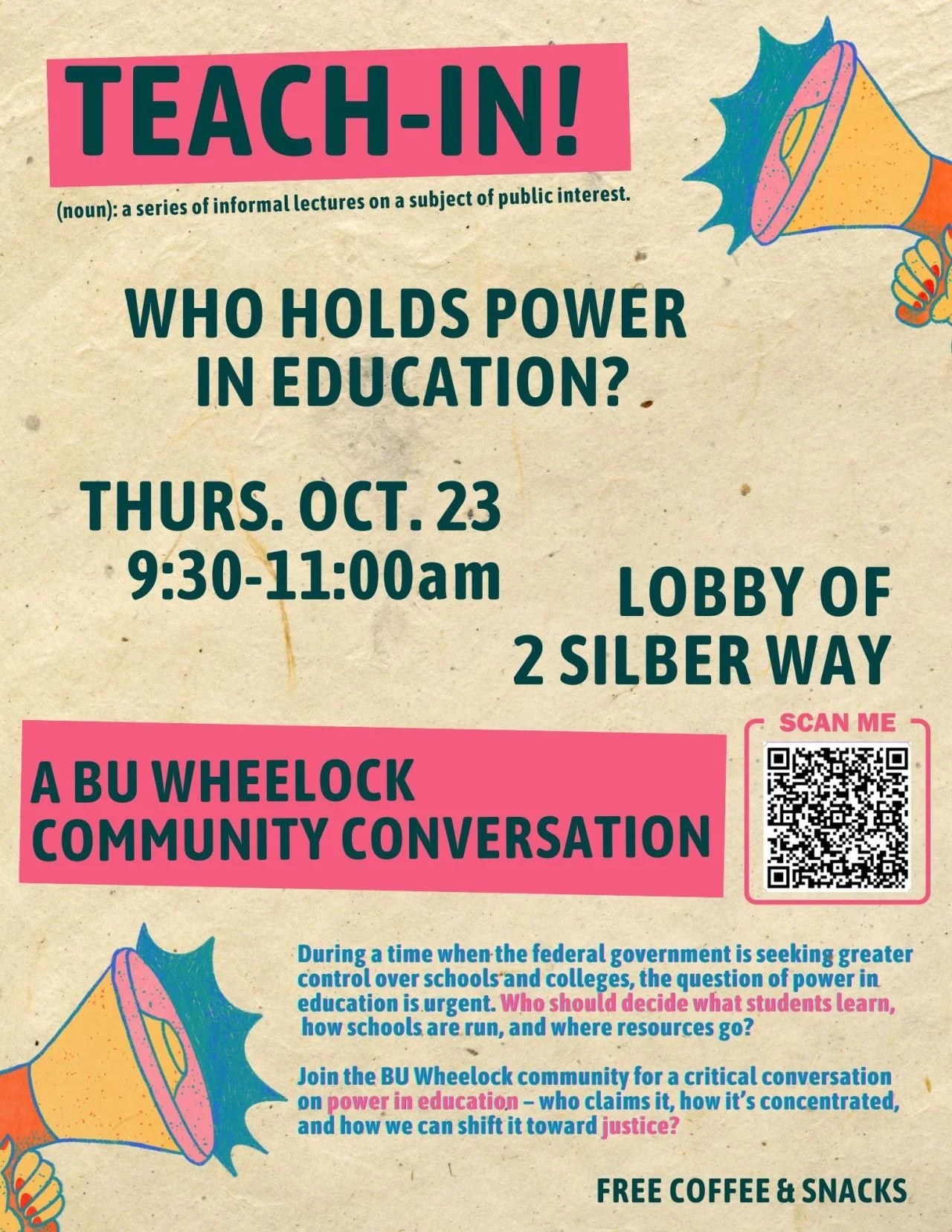 TEACH IN: Who Holds Power in Education?