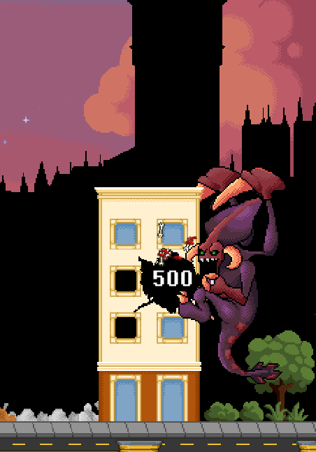 Destroy buildings and eat people all around the world.