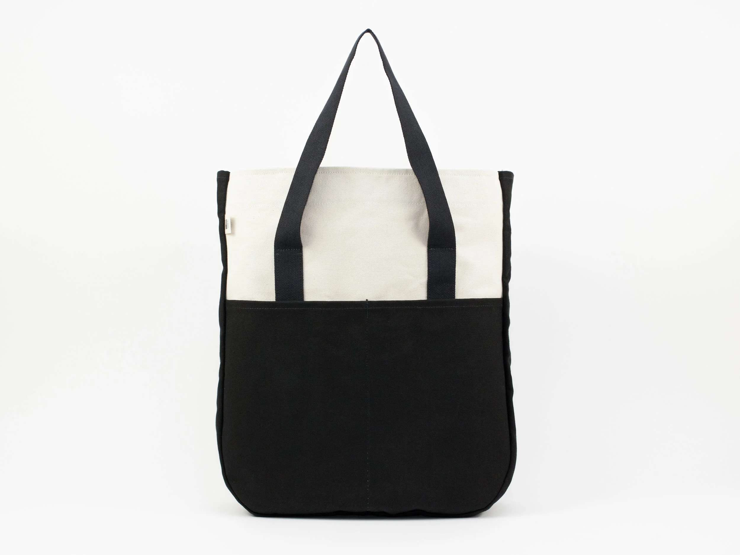 Standard Utility Tall Tote - Natural/Black
