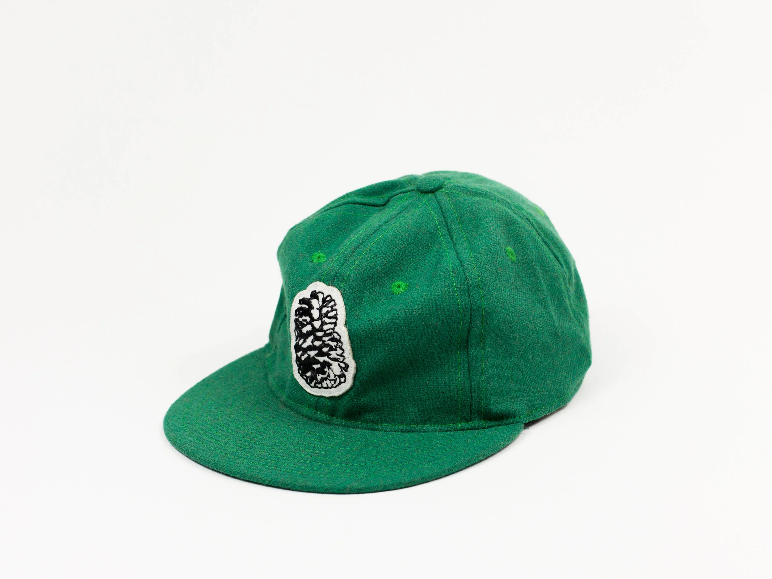 Pine State Wool Ball Cap - Green