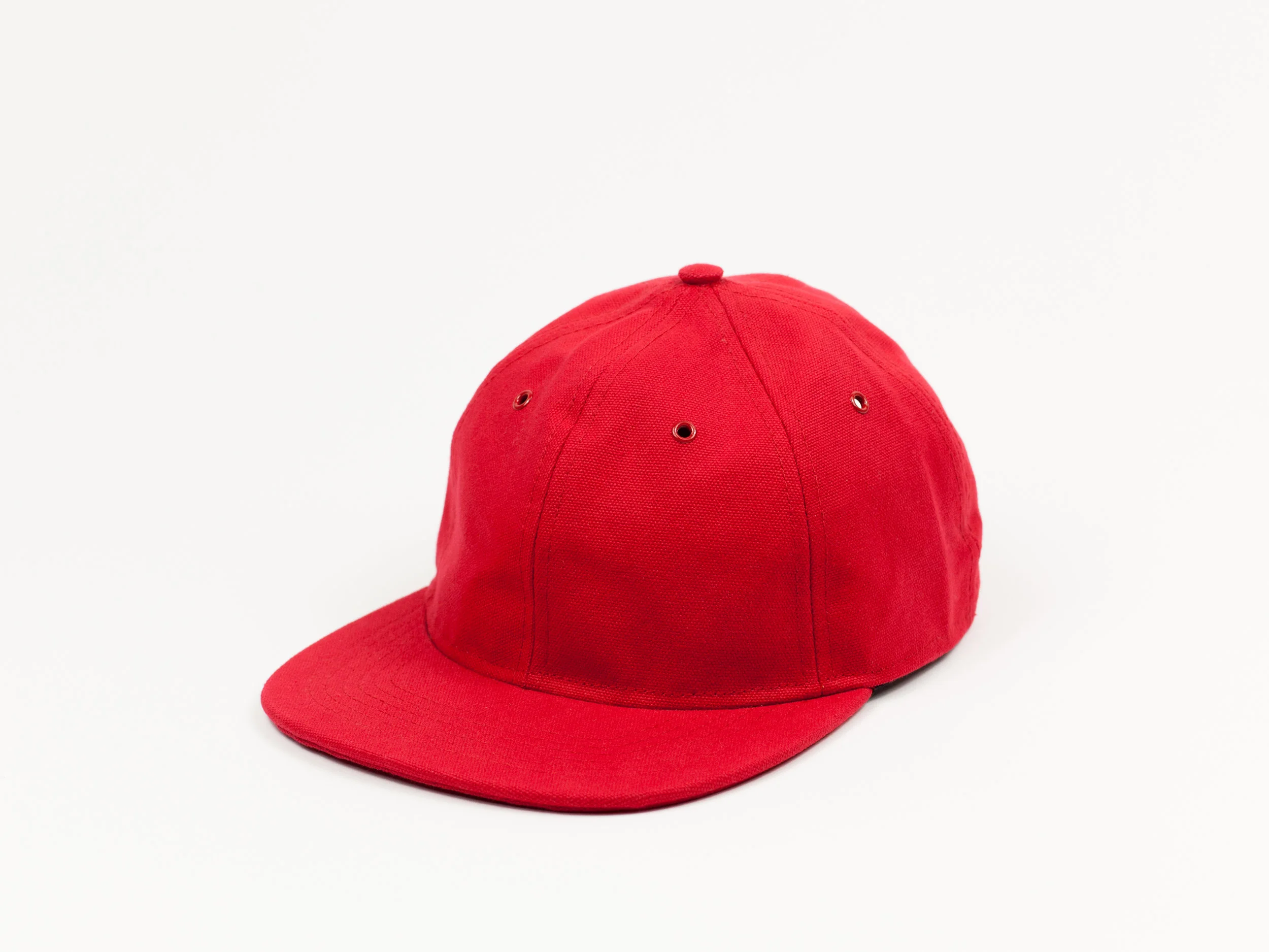 Blk_Pine_Simple_Canvas_Hat_Red_angled side.jpg