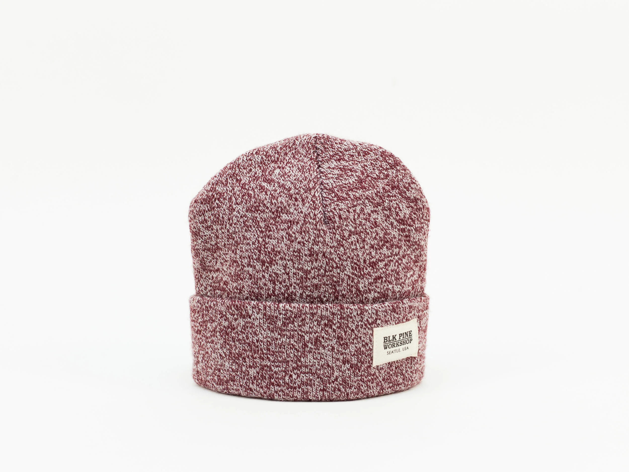 Tight Knit Beanie - Burgundy