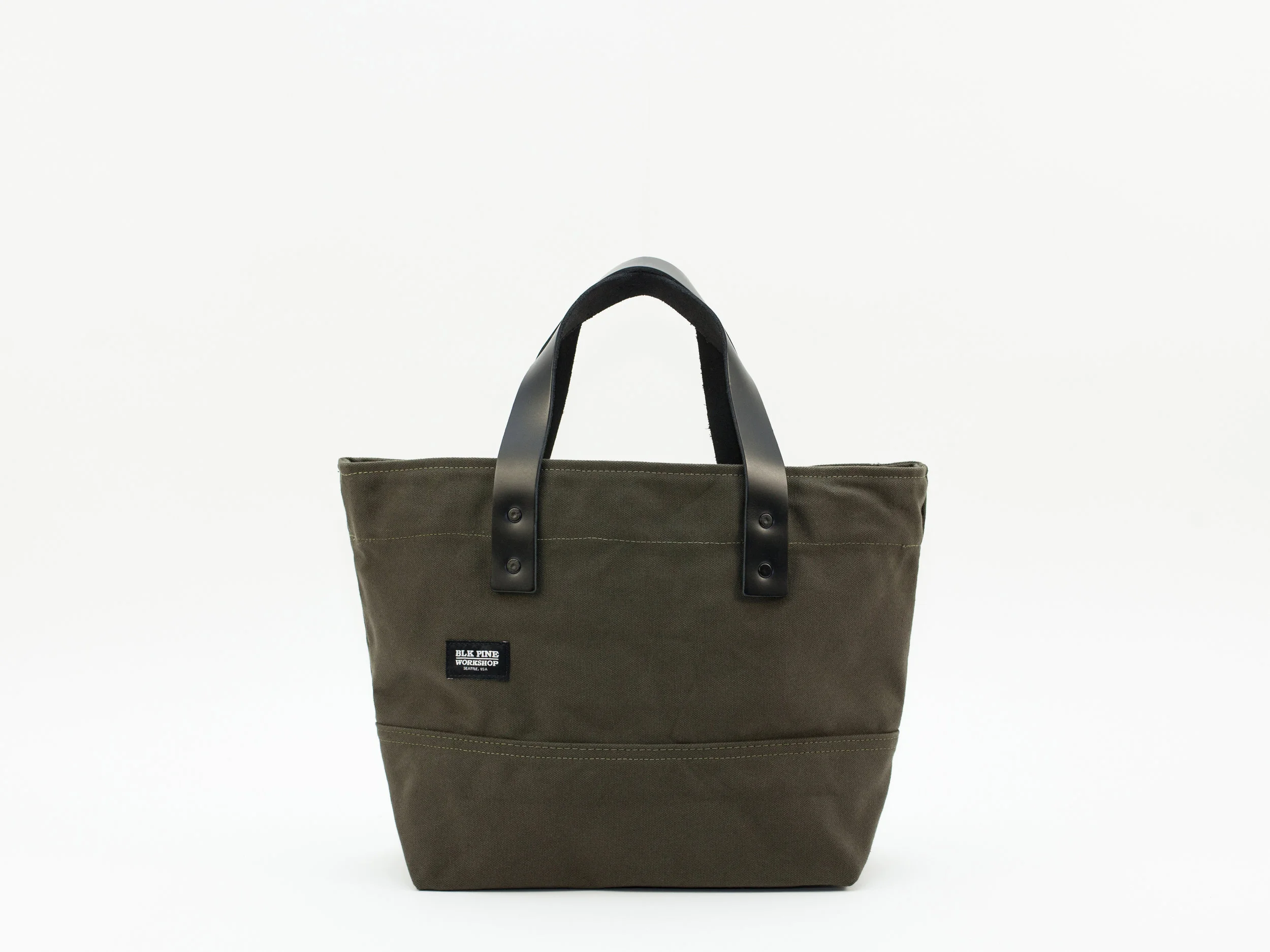 Blk_Pine_Classic_Leather_Canvas_SmallTote_Olive_front.jpg