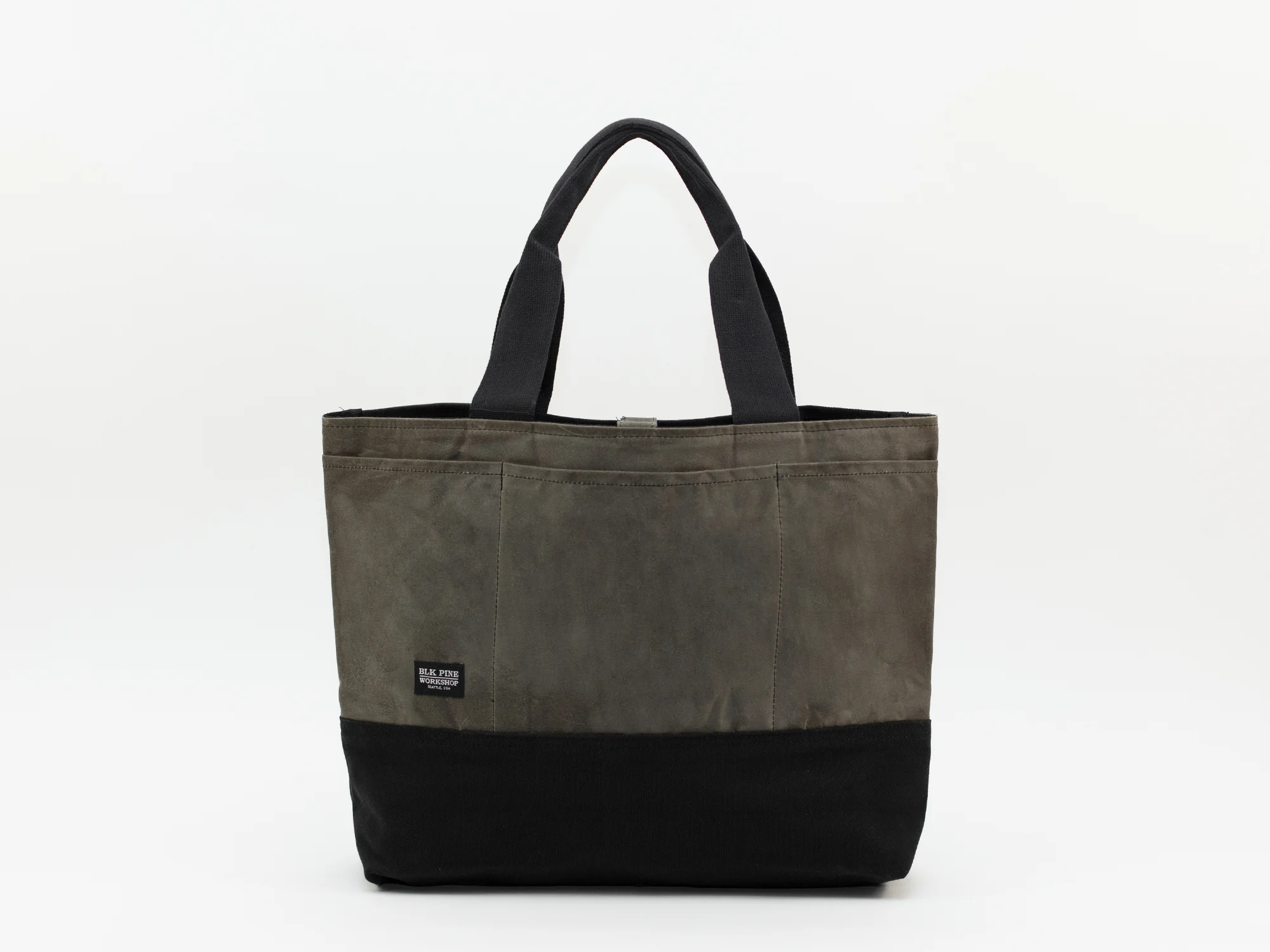 Waxed Canvas Utility Tote - Cement