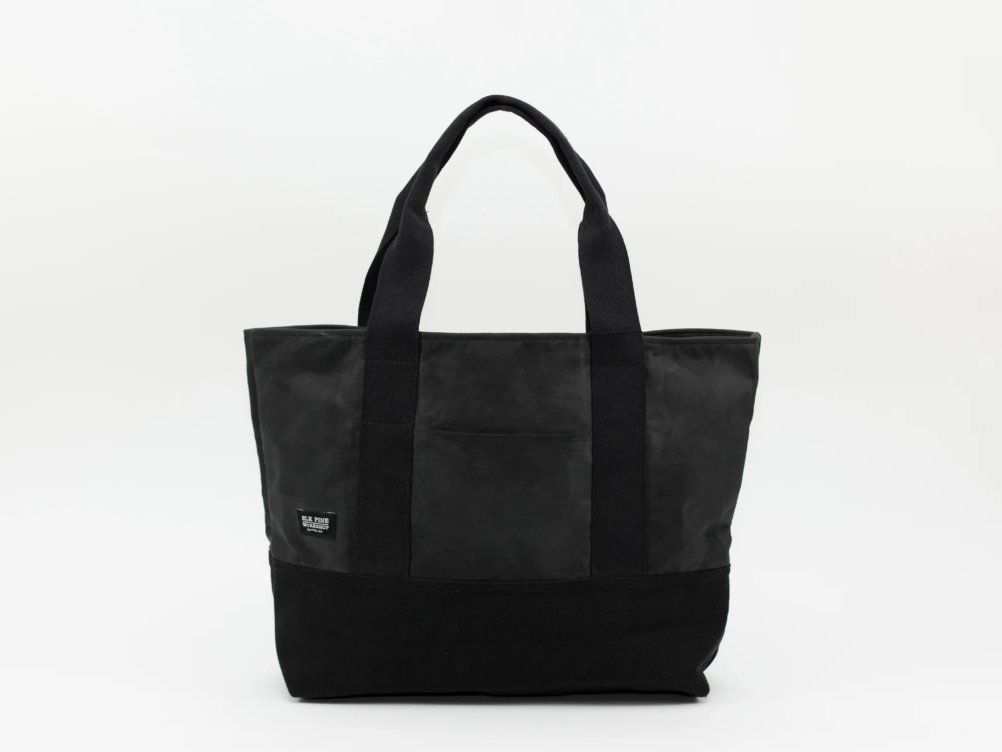 Waxed Canvas Medium Tote - Black